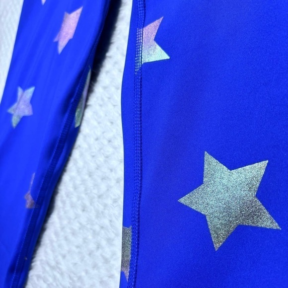 Nanette Lapore Play Compression Leggings Small Y2K Metallic starsm - Picture 8 of 13
